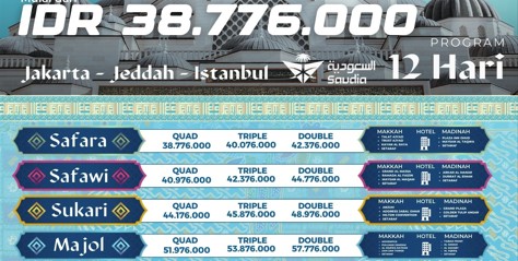 Promo Umroh Plus Turkey Oktober 2025 Jakarta Jeddah 12 Hari Samira Travel Saudia Airlines 38 Juta - WA 0858 0833 0249