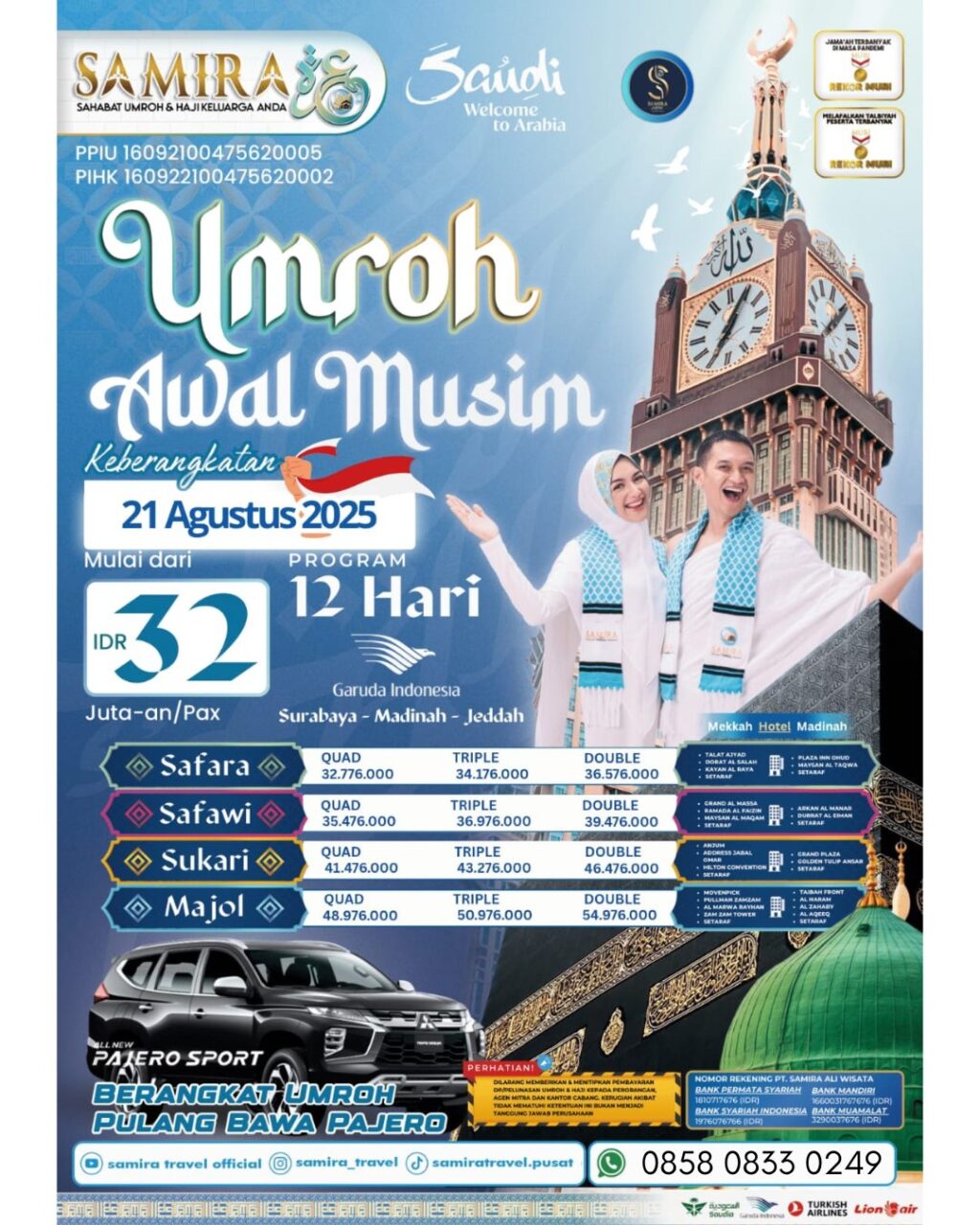 Instagram post from samira.travel.umroh. This post is in position 1.